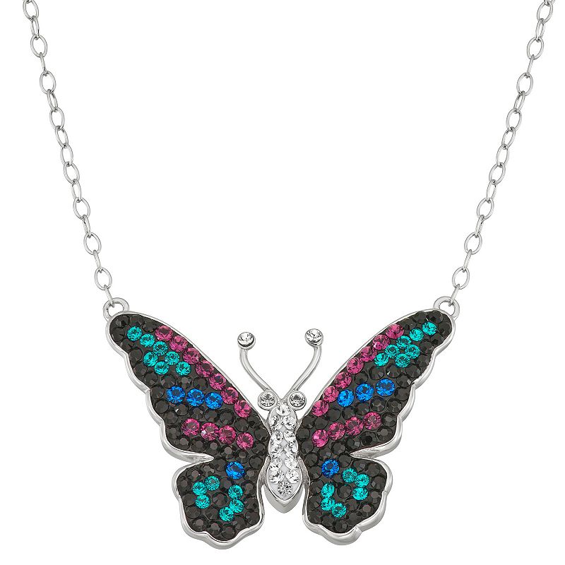 Forever Radiant Crystal Butterfly Pendant Necklace, Womens, Size: 18, M
