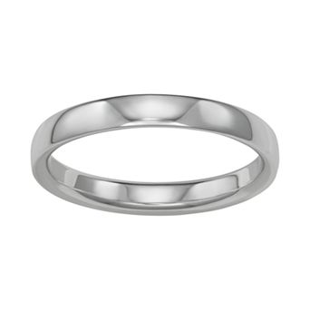 LOVE CLOUD 10k Gold Flat Polished 4 mm Wedding Band