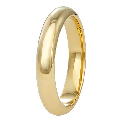 LOVE CLOUD 10k Gold Polished 4 mm Wedding Band