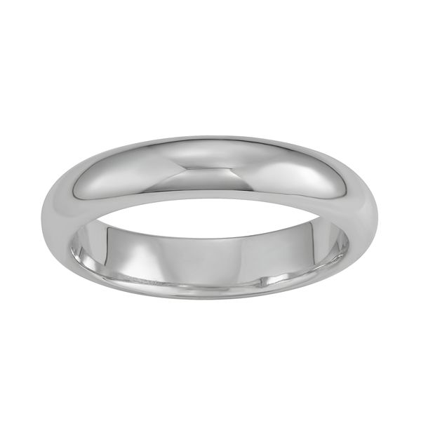 LOVE CLOUD 10k Gold Rounded Polished 4 mm Wedding Band