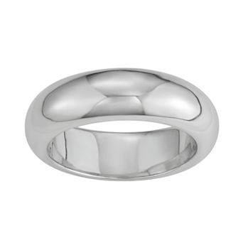 LOVE CLOUD 10k Gold Rounded Polished 6 mm Wedding Band
