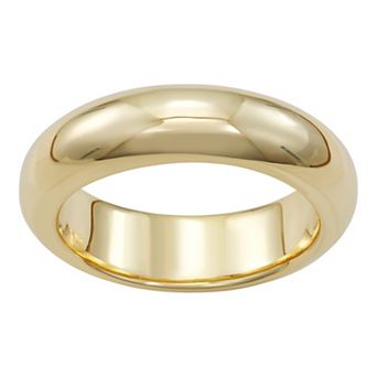 LOVE CLOUD 10k Gold Rounded Polished 6 mm Wedding Band