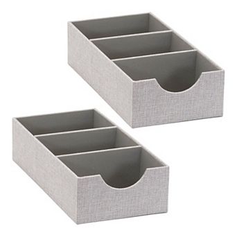 Household Essentials 3-Compartment Drawer Organizer