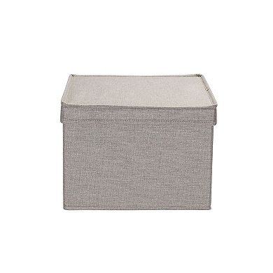Household Essentials 2-piece Large Fabric Storage Bins with Lids
