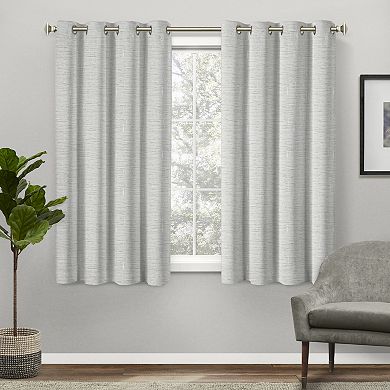 Exclusive Home 2-pack Burke 100% Blackout Grommet Top Window Curtains