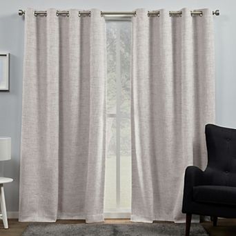 Exclusive Home 2-pack Burke 100% Blackout Grommet Top Window Curtains