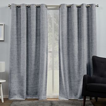 Exclusive Home 2-pack Burke 100% Blackout Grommet Top Window Curtains