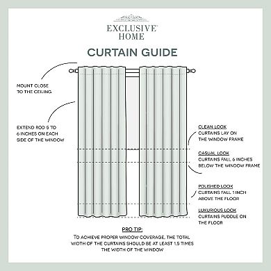 Exclusive Home 2-pack Catarina Layered Solid Blackout Window Curtains
