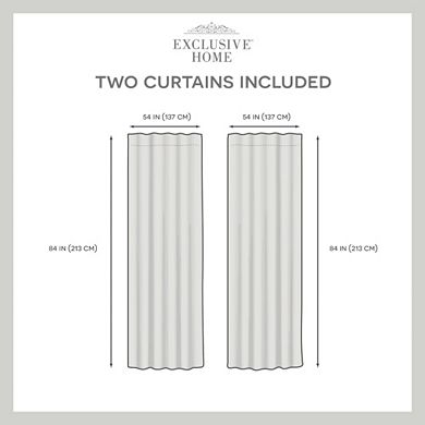 Exclusive Home 2-pack Demi Light Filtering Window Curtains