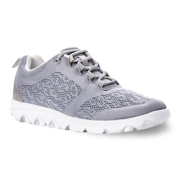 Women's Propet TravelActiv Sneaker Silver Nylon Mesh/Polyurethane 7 2A