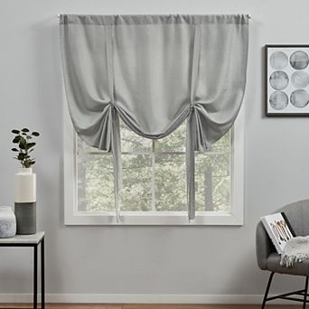 Exclusive Home Loha Light Filtering Rod Pocket Tie Up Shade