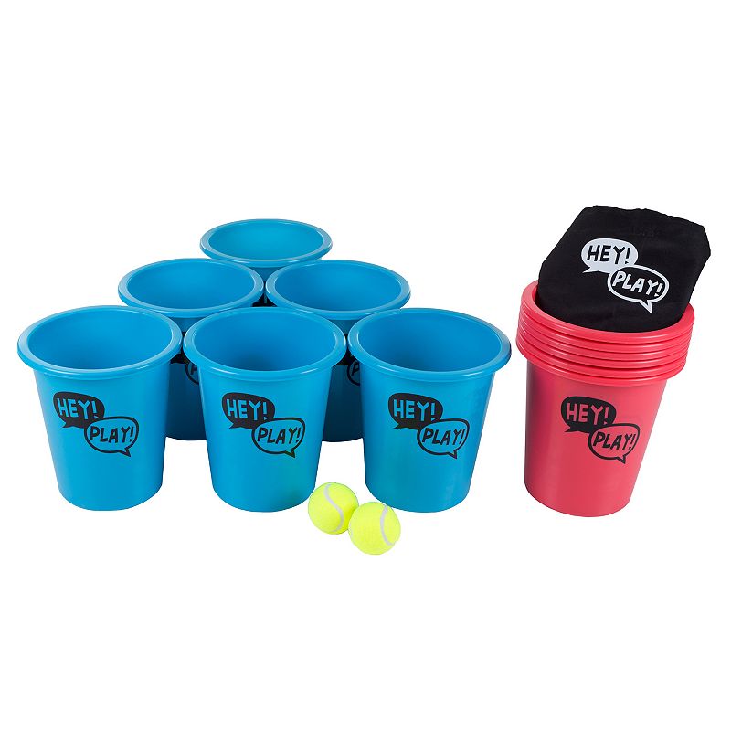 Hey! Play! Large Beer Pong Outdoor Game Set, Multicolor