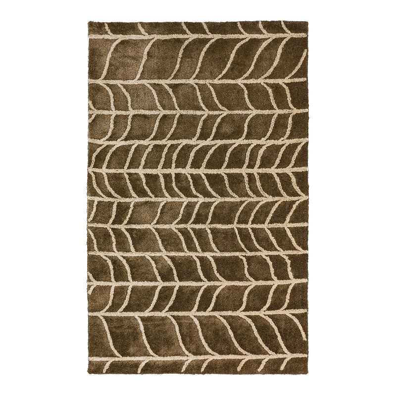 Addison Calabar 40 Shag Area Rug, Brown, 8X10 Ft