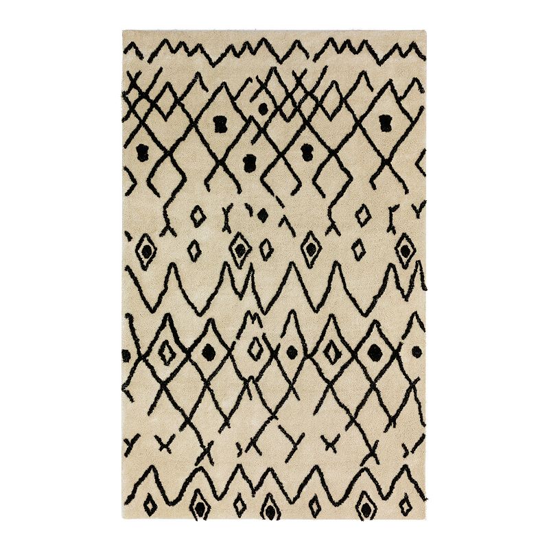 Addison Calabar 42 Shag Area Rug, White, 8X10 Ft