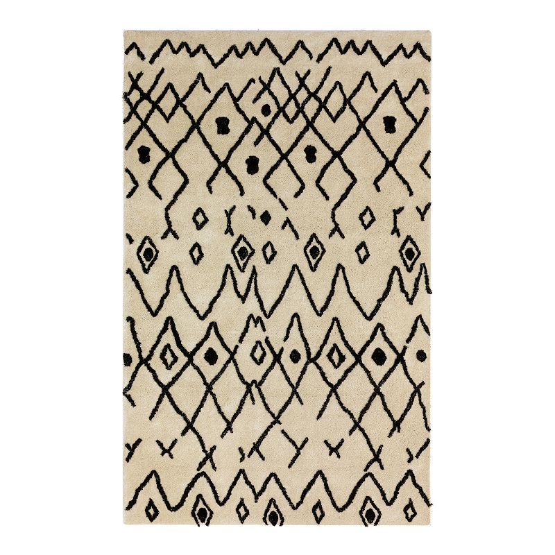 Addison Calabar 42 Shag Area Rug, White, 8X10 Ft