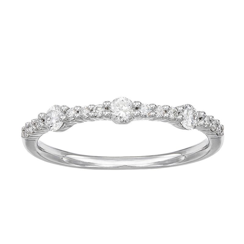 Grown With Love Sterling Silver 1/3 Carat T.W. Lab-Grown Diamond Ring, Wome