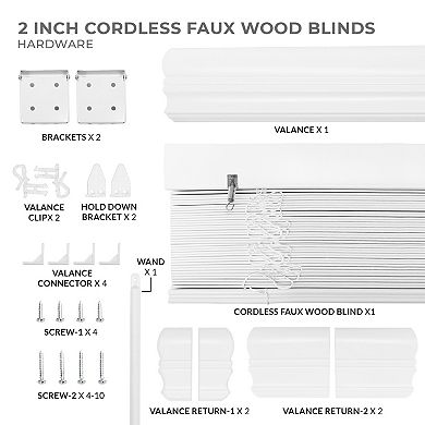 Chicology Cordless Faux Wood Blinds