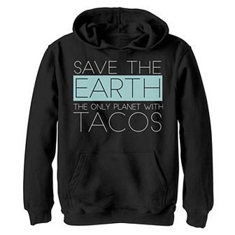 Boys 8-20 Fifth Sun Save Earth Tacos Graphic Hoodie
