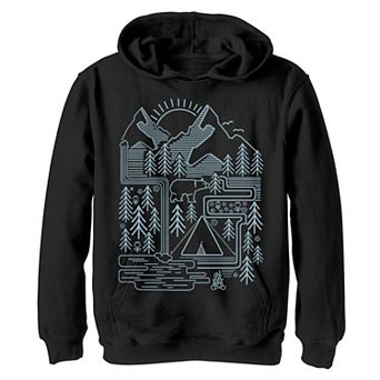 Boys 8-20 Fifth Sun Bear Scene Graphic Hoodie