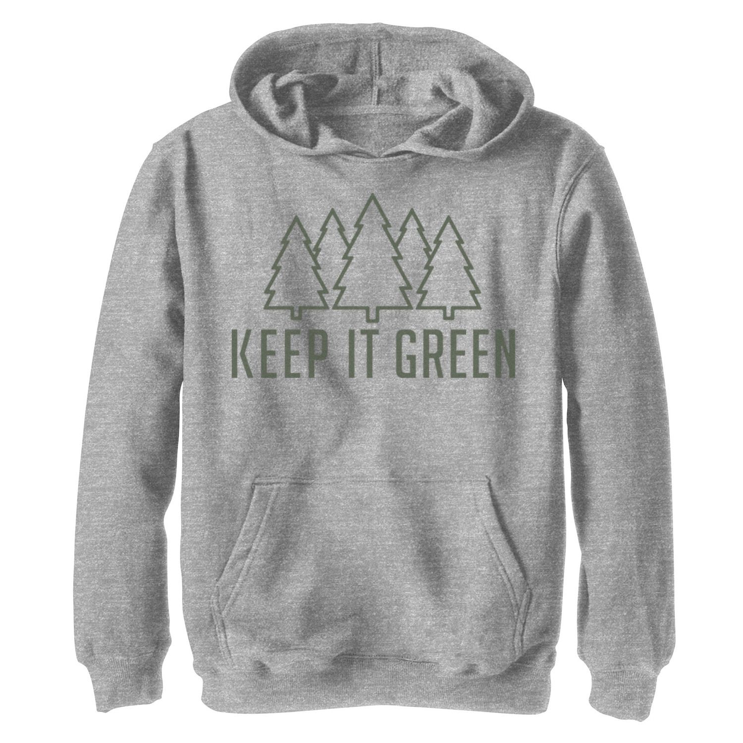 green graphic hoodie