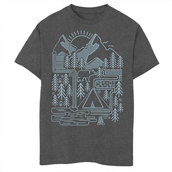 Boys 8-20 Fifth Sun Bear Scene Graphic Tee