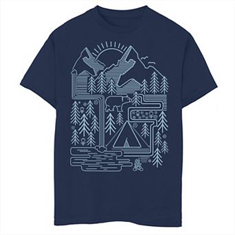 Boys 8-20 Fifth Sun Bear Scene Graphic Tee
