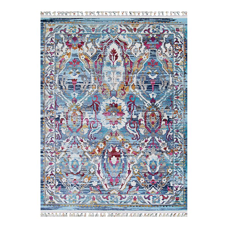 Couristan Evolution Nafar Area Rug, Blue, 5X8 Ft