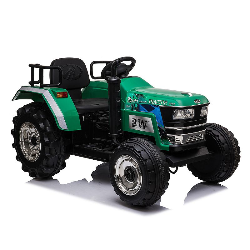 64134277 Blazin Wheels Big Wheeled Green Tractor sku 64134277