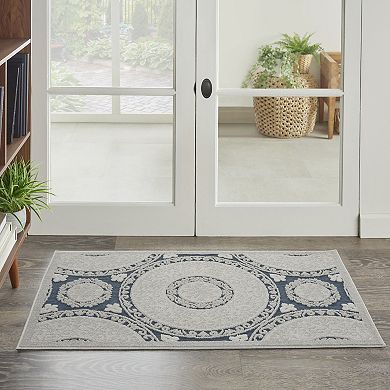 Nourison Calobra Medallion Outdoor Area Rug