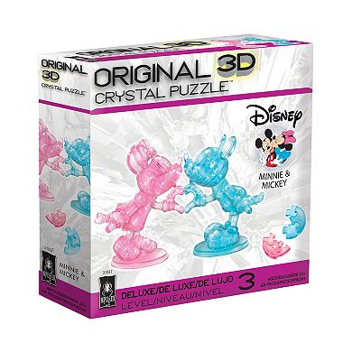 University Games 3D Crystal Puzzle - Disney's Minnie & Mickey Mouse 68-Pieces