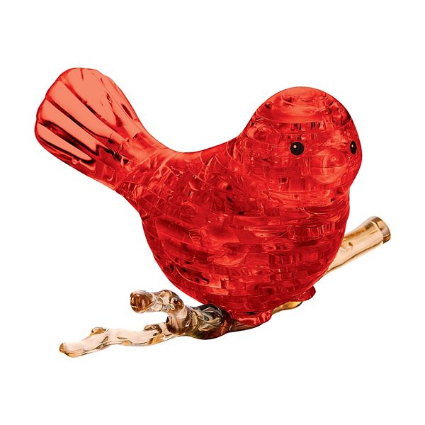 University Games 3D Crystal Puzzle Red Bird 47Pieces