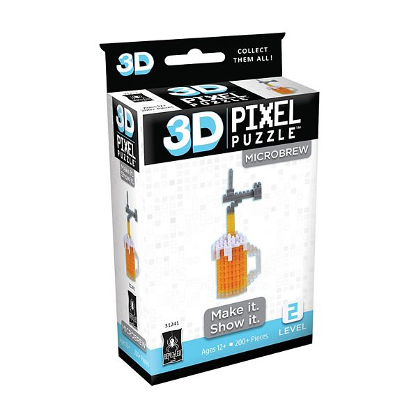 University Games 3D Pixel Puzzle MicroBrew 200Pieces