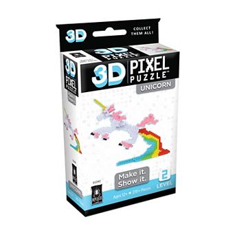 University Games 3D Pixel Puzzle - Unicorn 270 pc