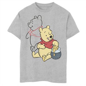 Disney's Winnie the Pooh Boys 8-20 Line Art Portrait Graphic Tee