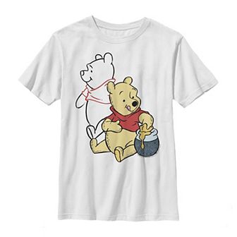 Disney's Winnie the Pooh Boys 8-20 Line Art Portrait Graphic Tee
