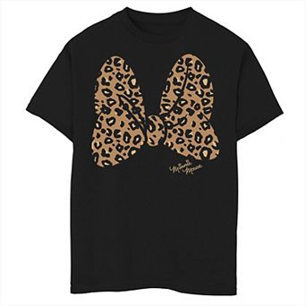 Disney's Minnie Mouse Boys 8-20 Leopard Print Bow Graphic Tee