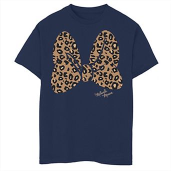 Disney's Minnie Mouse Boys 8-20 Leopard Print Bow Graphic Tee