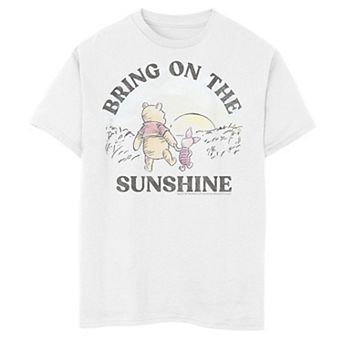 Disney's Winnie the Pooh Boys 8-20 Piglet And Pooh Bring On The Sunshine Graphic Tee