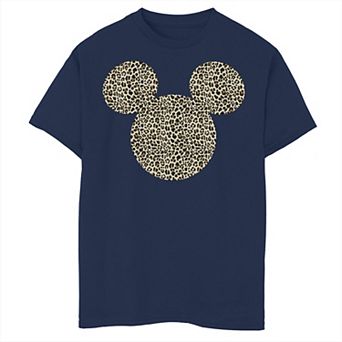 Disney's Mickey Mouse Boys 8-20 Cheetah Print Silhouette Fill Graphic Tee