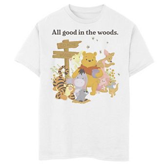 Disney's Winnie the Pooh Boys 8-20 Group Shot All Good In The Woods Graphic Tee