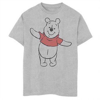 Disney's Winnie the Pooh Boys 8-20 Art Bear Sketch Graphic Tee