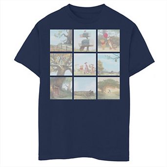 Disney's Winnie the Pooh Boys 8-20 Scene Panels Graphic Tee