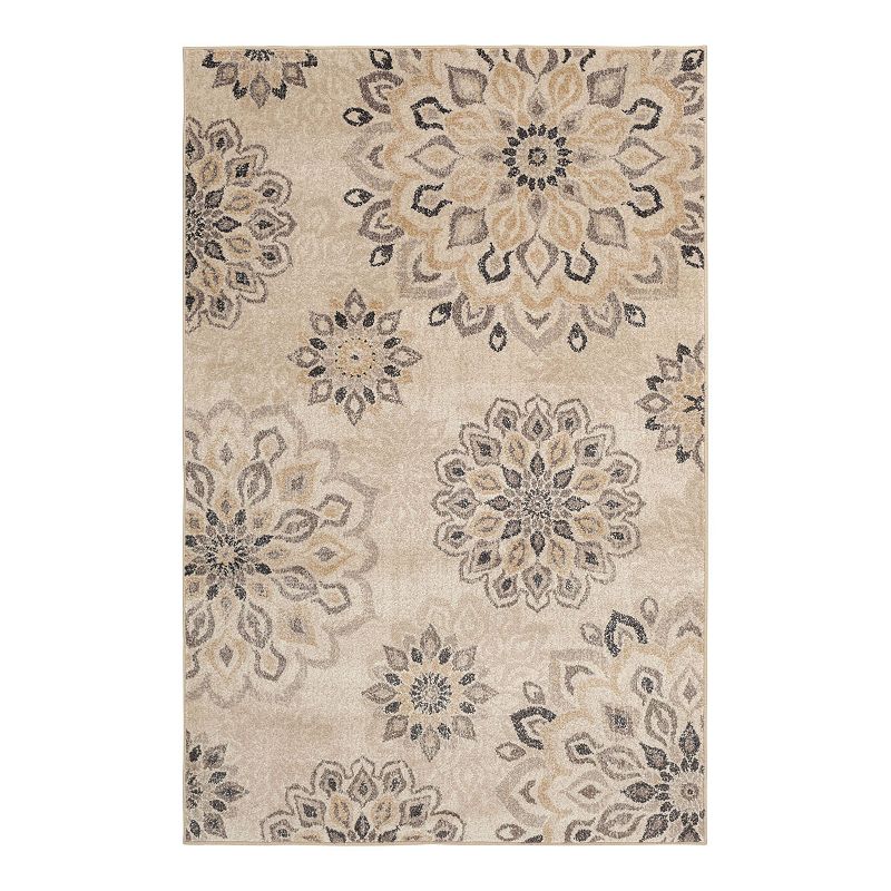 Loomaknoti Asterlin Area Rug, White, 5X7 Ft