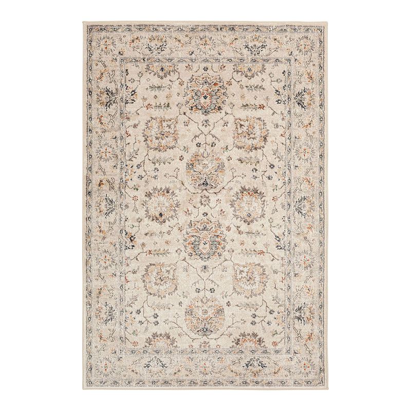 Loomaknoti Roan Area Rug, White, 5X7 Ft