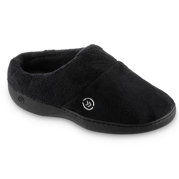 Women's isotoner Mixed Microterry Hoodback Slippers