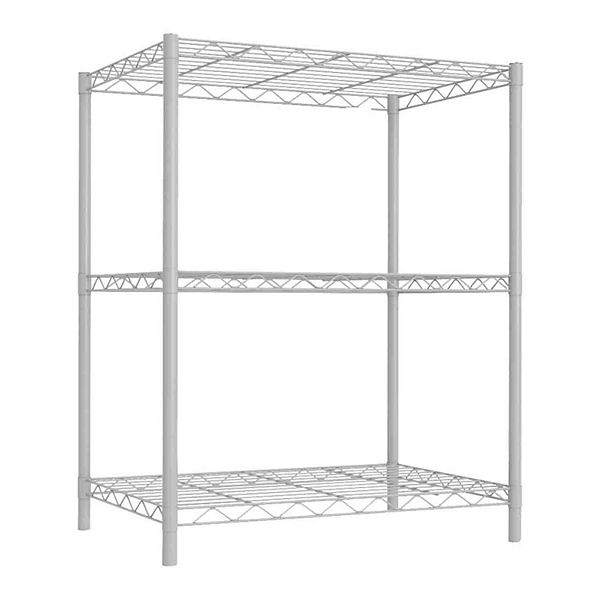 Home Basics 3 Tier Commercial Grade Steel Adjustable Wire Shelving Unit