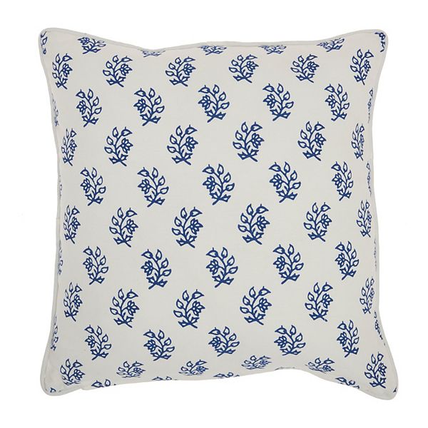 Kohls throw 2025 pillows blue