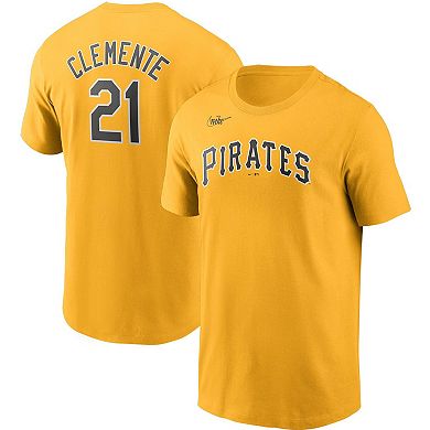 Men's Nike Roberto Clemente Gold Pittsburgh Pirates Cooperstown ...