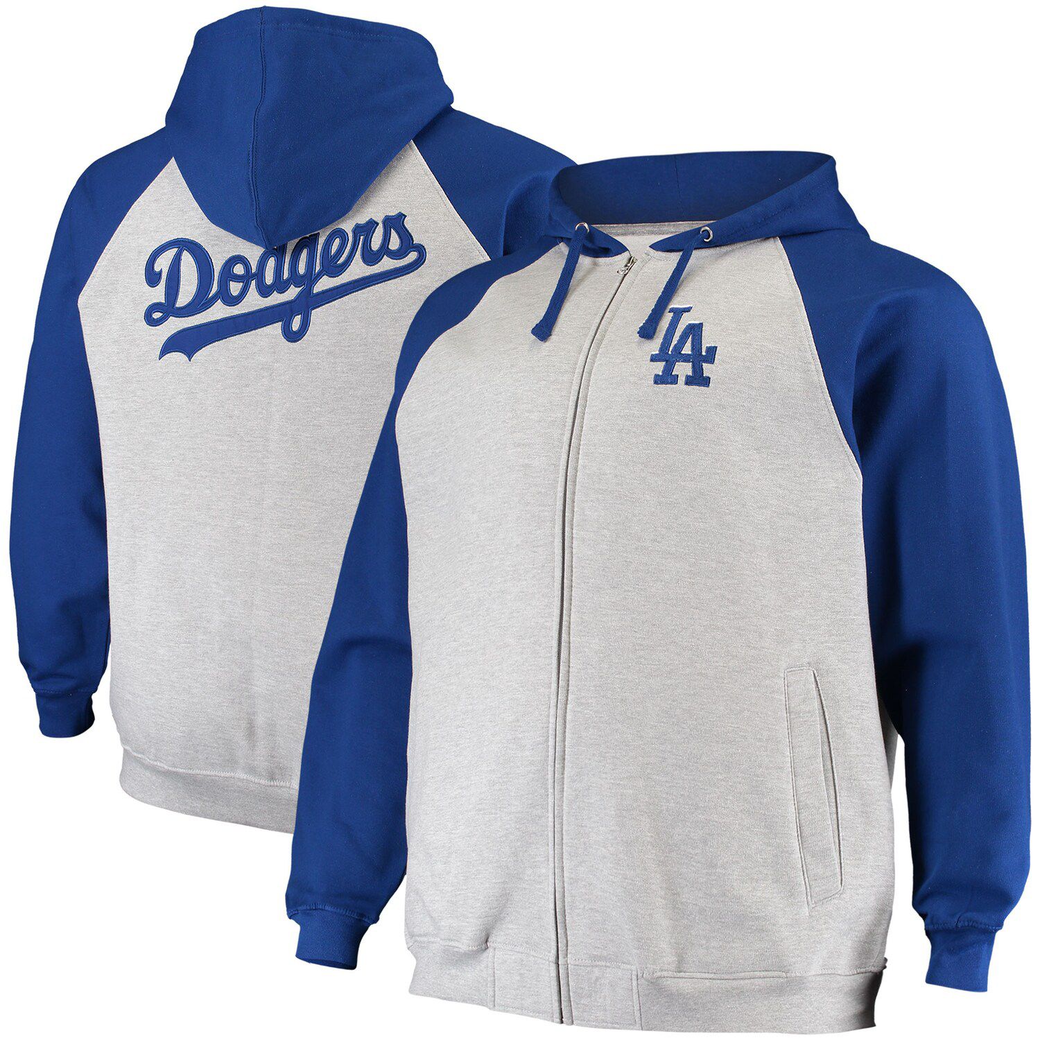 dodgers zip up hoodie mens