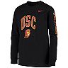 Youth Nike Black USC Trojans Arch & Logo 2-Hit Long Sleeve T-Shirt